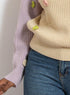 Orange*Lilac Flower Pullover - Khotwh